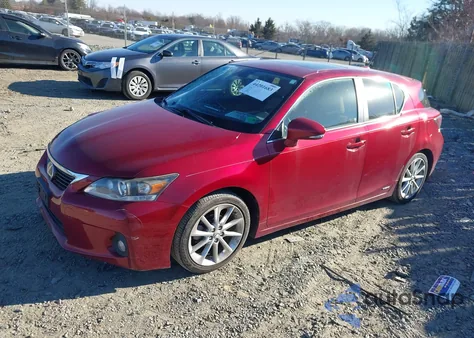 2012 Lexus Ct 200H Premium from USA, damaged, VIN JTHKD5BH6C2088248